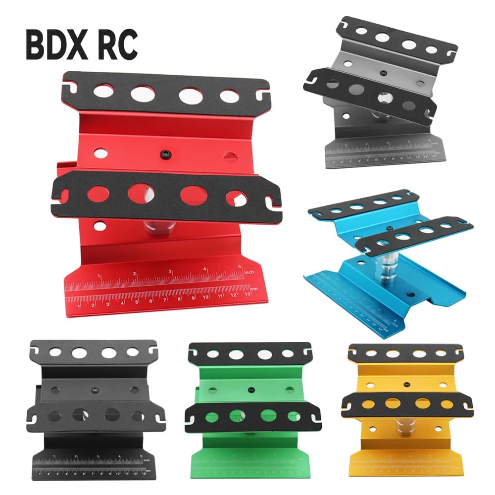 금속 수리 스테이션 작업 스탠드 조립 플랫폼 1/10 1/8 1/12 RC 자동차 TRX-4 Axial SCX10 II RC 크롤러 Tamiya HSP