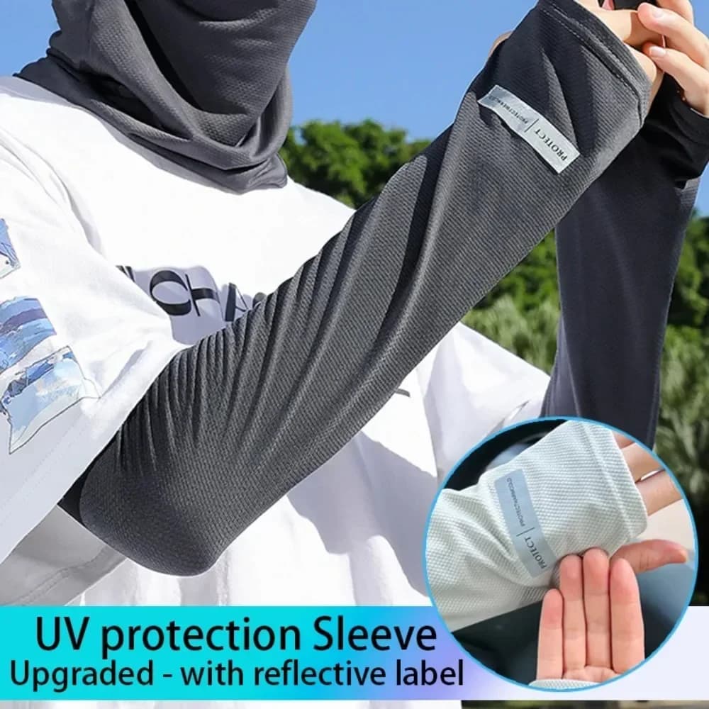UPF50 + 냉각 팔 슬리브 루즈 피트 썬 프로텍션 UV 커버 남성용 여성용 운전 사이클링 스포츠 액세서리 사이클링 Uv 슬리브
