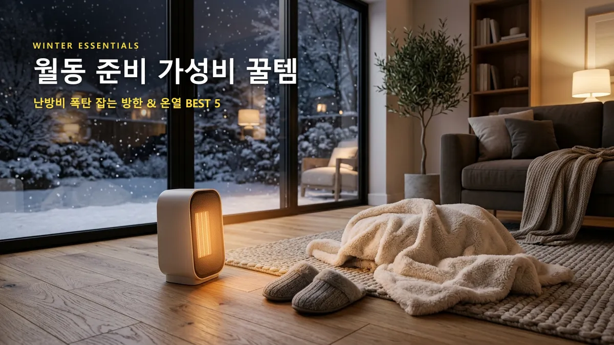 알리익스프레스 월동 준비 가성비 꿀템 BEST 5: 외풍 차단부터 온열 패드까지 난방비 폭탄 완벽 방어 가이드