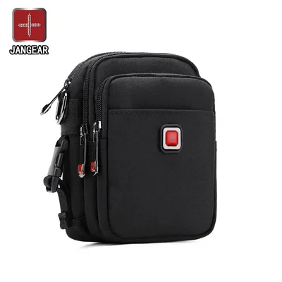 JANGEAR 남자 숄더 가방 캐주얼 메신저 가방 방수 남자 지갑 지퍼 Crossbody 벨트 다목적 미니 벨트 가방을 입을 수 있습니다