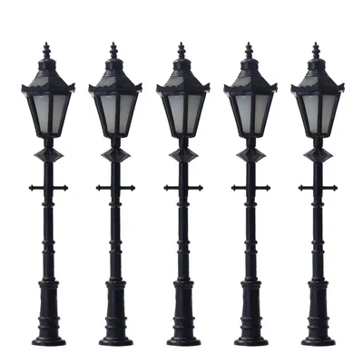Evemodel 5pcs 1:50-1:200 모델 철도 램프 가로등 Z N HO OO O 스케일 LED