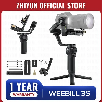 ZHIYUN Official Weebill 3S 카메라 짐벌 스태빌라이저 3축 핸드헬드 소니 캐논 파나소닉 니콘용 DSLR 미러리스 카메라용