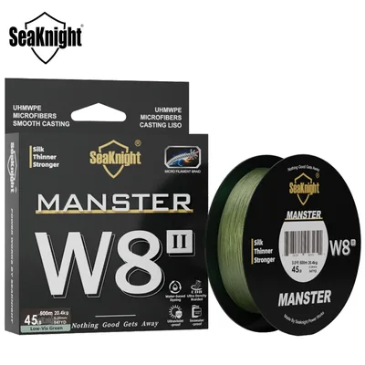 SeaKnight NEW MONSTER/MANSTER W8 II 150M 300M 500M 8 가닥 캐스팅 브레이드 낚시 라인 15LB-100LB 부드러운 멀티 필라멘트 PE 라인