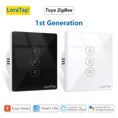 LoraTap ZigBee 커튼 롤러 셔터 블라인드 스위치 제어 연결 모터 Google 홈 Alexa 전기 창 Tuya Smart Life