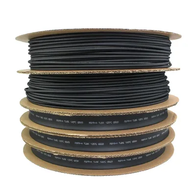 블랙 열수축 튜빙 1-14mm 직경 열수축 슬리빙 랩 DIY 와이어 커넥터 수리용 - 다양한 크기