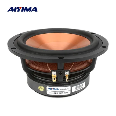 AIYIMA 6.5 인치 미드레인지 우퍼 Hifi 사운드 스피커 4 8 Ohm 100W 저음 알루미늄 음악 스피커 책장 용 DIY 스피커