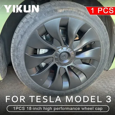 1PCS 허브 캡 교체 휠 캡 자동차 Hubcap 테슬라 모델 3/Y 18/19/20 인치 2021 2018-2023 용 전체 림 커버 액세서리