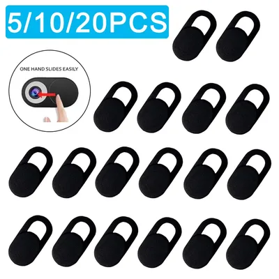 웹캠 커버 셔터 자석 슬라이더 플라스틱 카메라 커버, 아이패드 태블릿 웹 노트북 PC 카메라 휴대폰 렌즈 개인 정보 보호 스티커