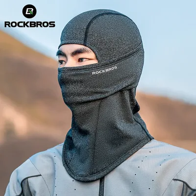 ROCKBROS 겨울 자전거 바라클라바 방풍 따뜻한 양털 얼굴 스카프 마스크 야외 스포츠 낚시 스키 오토바이 사이클링 모자를 쓰고 있죠