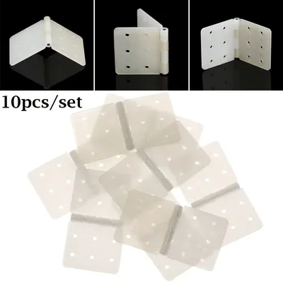 RC 비행기용 흰색 나일론 핀 힌지, 에일러론 연결 에어로모델링 모델, DIY 액세서리, 교육용 완구, 10 개, 3 가지 크기