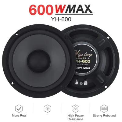 600W 6.5인치/500W 5인치/400W 4인치 차량용 스피커 사운드 시스템 동축 스피커 풀레인지 카 스테레오 사운드 시스템