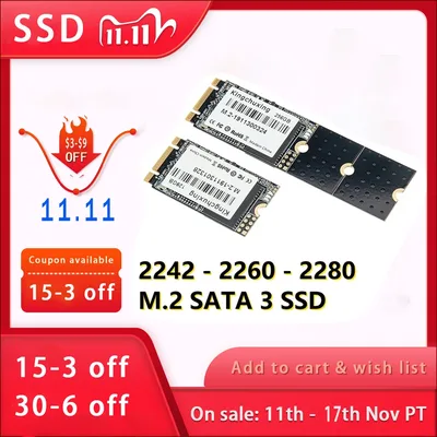 프로모션 Kingchuxing SSD M2 Sata M.2 NGFF 솔리드 스테이트 드라이브 1TB 512GB 256GB 2242 2260 2280 노트북 노트북 SSD 용 하드 드라이브 디스크