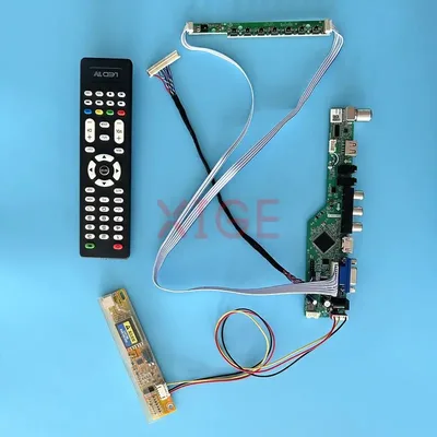 LCD 드라이버 컨트롤러 보드 적합 LP154WX2 LP154WX4 LP154WX5 30 핀 LVDS TV 아날로그 1CCFL 1280*800 키트 LCD 패널 VGA+HDMI+AV+USB+IR