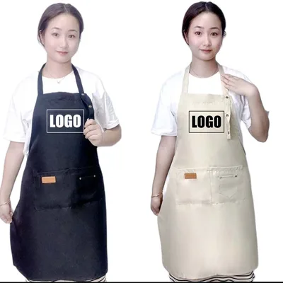 2025 여성 남성을위한 패션 주방 앞치마 요리사 작업 그릴 레스토랑 바 숍 카페 뷰티 네일 스튜디오 유니폼 얇은 앞치마