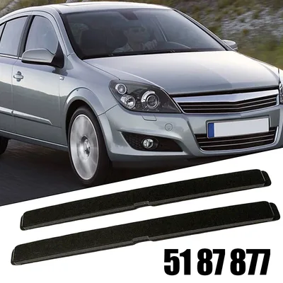 2x 자동차 커버 지붕 캐리어 지붕 랙 보호 커버 5187877 5187878   Opel Astra H 루프 레일 랙 다리 커버 플라스틱 부품