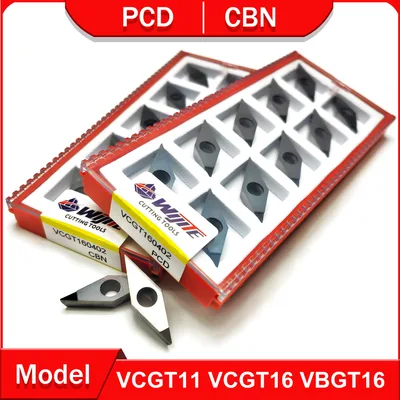 PCD 선삭 공구 VCGT1103 VCGT1604 VBGT1604 가공 알루미늄 구리 CBN 공구 가공 경강 및 주철 VCGT VBGT