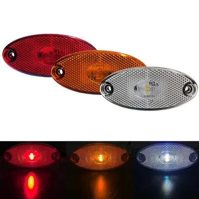 트레일러 트럭 캐러밴용 3LED 12V 24V LED 사이드 마커 조명 - 트럭 사이드 마커 라이트 바