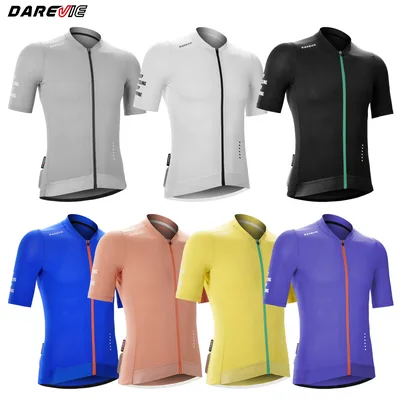 DAREVIE 남성용 사이클링 Maillot 멋진 기술 사이클링 저지, 통기성 빠른 건조 사이클링 의류, 남성용 스몰 사이즈