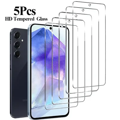 갤럭시s24 s25 s26 울트라 필름, 삼성 S25 S26 용 HD 스크린 보호대, 삼성 S23 A55, A35, A54, S25, 삼성 S24, 갤럭시 S24 S21 S22 필름, 갤럭시 S23 FE용 강화 유리 Samusng S24 Screen Protector