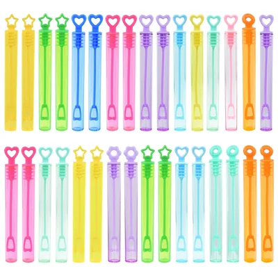 다채로운 버블 비누 병 하트 지팡이 빈 튜브, 어린이 생일 파티 선물, 피나타 필러 장난감, 손님용 결혼 선물, 10-50 개