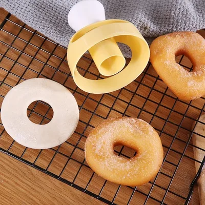 플라스틱 도넛 몰드, DIY 도넛 케이크 장식 도구, 반죽 메이커, 디저트 빵 쿠키 커터, 주방 베이킹 도구