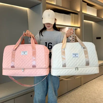 경량 수하물 가방, 대용량 여행 더플 백 체육관 토트 백, 어깨 위켄더 밤새 가방