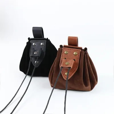 UYEE 중세 르네상스 벨트 가방 셀틱 바이킹 동전 주머니 Steampunk Drawstring 지갑 남성 여성 Larp Cosplay