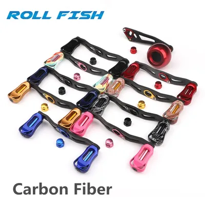 ROLLFISH 낚시 릴 핸들 로커 암 탄소 섬유 경량 19-29g 인체 공학적 디자인 여러 가지 빛깔의 낚시 도구 액세서리