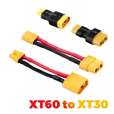 1pcs XT60 to XT30 커넥터 어댑터 남성/여성 플러그 10CM 16AWG 실리콘 와이어 케이블 RC FPV Quadcopter CineLog35 드론 부품