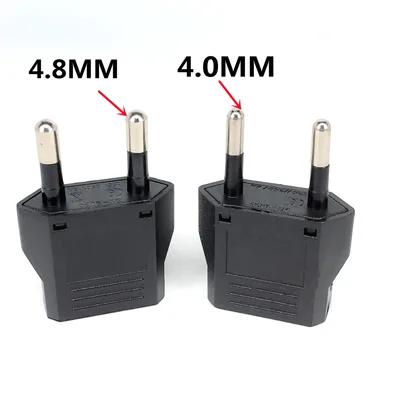 1-50pcs EU 유로 KR 플러그 어댑터 미국 EU 플러그 어댑터 여행 KR EU 어댑터 전기 EU KR 플러그 변환기 전원 소켓 AC 콘센트