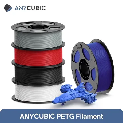ANYCUBIC 필라멘트 PETG 3D 프린터 필라멘트 1kg/롤 멀티컬러 1.75mm 플라스틱 3D 프린팅 코브라 3 콤보 S1C 3D 프린터용