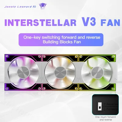Jungle Leopard Interstellar V3 역방향 환기 팬 모듈형 무선 접합 무한 거울