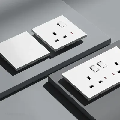 영국 표준 전원 소켓, 13A 급속 충전 플러그, 20W 스마트 C타입 벽 콘센트, 220V 전기 범용 벽 조명, 양방향 스위치