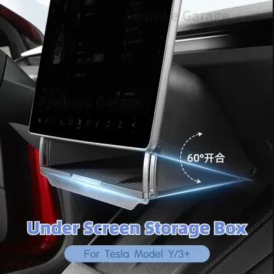 Tesla Model Y/3+ Highland Model Y 주니퍼 중앙 제어 숨겨진 스토리지 주최자 트레이 액세서리 용 스크린 보관함 아래