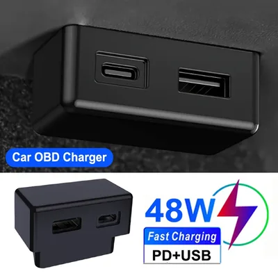 OBD 플러그 테슬라 자동차 충전 어댑터, 모델 3, 모델 Y, X, S, Obd2 분배기, 충전기 어댑터