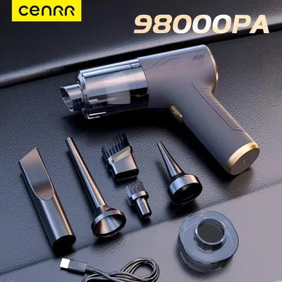 CENRR 98000PA 자동차 진공 청소기 휴대용 무선 청소기 가전 제품을위한 강력한 강력한 흡입 휴대용 청소 기계