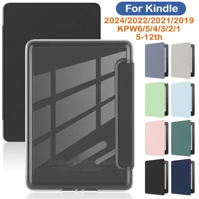 Kindle Paperwhite Colorsoft 용 아크릴 케이스 2024 2022 2021 2 3 6 10th 11th 12th Generation 6 6.8 7 인치 보호 커버 파우치