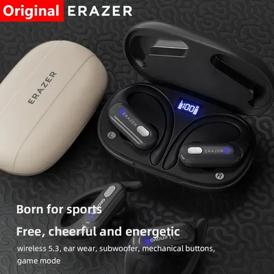 ERAZER XT60 PRO 무선 헤드폰 스포츠 이어폰 블루투스 5.3 방수 헤드셋 소음 감소 HiFi 스테레오 사운드