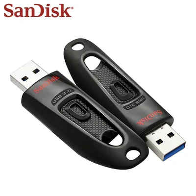 샌디스크 울트라 USB 3.0 플래시 드라이브 16GB 32GB 64GB 128GB 256GB 512GB CZ48 고속 펜드라이브 미니 U 스틱 USB 메모리 스틱