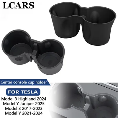 Tesla Model Y(2021-2024)/Model 3(2017-2023) 중앙 제어 워터 컵 리미터 고정 음료 홀더 자동차 인테리어 액세서리