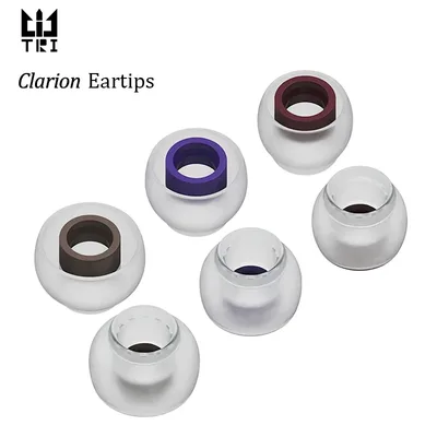 TRI Clarion 실리콘 이어폰 이어팁 S M L 사이즈 헤드폰 액세서리용 3쌍 유선 헤드셋 이어버드 팁