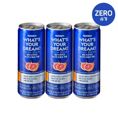널담 뉴트리션 에너지 드링크 제로슈가 자몽 355ml, 12개입 아르기닌 BCAA 타우린 1000mg 함유