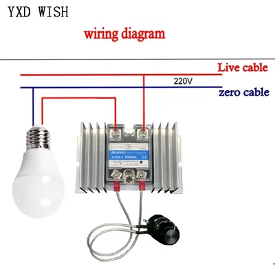 8000W AC 110V 220V 고전력 전압 조정기 SCR 속도 컨트롤러 8KW 0-220V 전자 전압 조정기 거버너 조정