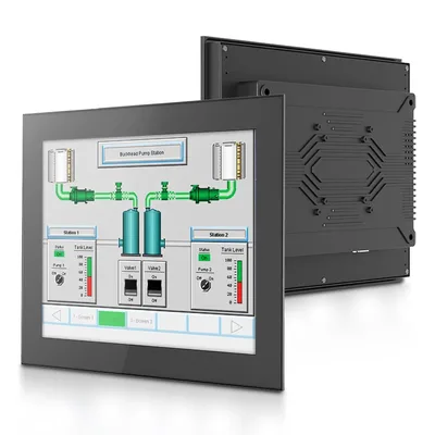 12 인치 산업용 제어판 PC Celeron N97 4G 128G HMI 터치스크린 패널 모니터 디스플레이