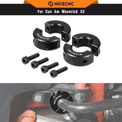NICECNC 캔암 X3 UTV 프론트 스웨이 바 샤프트 클램핑 칼라 키트 (캔암 매버릭 X3 R 4x4 900 2020-2021 액세서리)