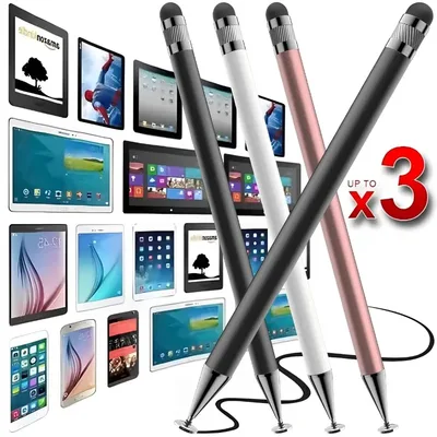 1-3PCS 스마트 태블릿 전화 범용 2 in 1 용량 성 스타일러스 펜 드로잉 펜 iPhone/Android 용 모든 용량 성 터치 스크린