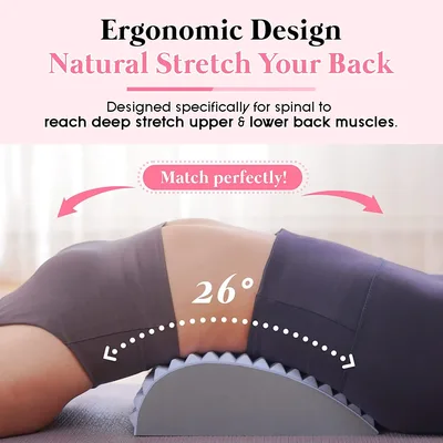 허리 통증 완화 치료 스트레칭 베개, 요추 지지대, 탈장 교정 베개