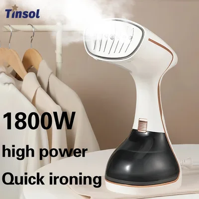 1800W 휴대용 스팀 행잉 다리미 터치스크린 컨트롤 15초 빠른 예열 320ml 휴대용 가정용 소형 패브릭 의류 스티머