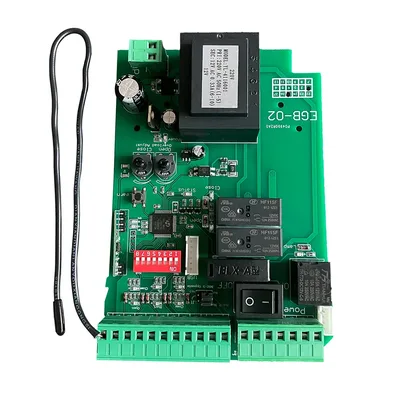 스마트 슬라이딩 게이트 오프너 제어 보드 AC110V/220V는 433mhz 롤링 코드 리모컨, 리미트 스위치 및 안전 빔 호환을 지원합니다.