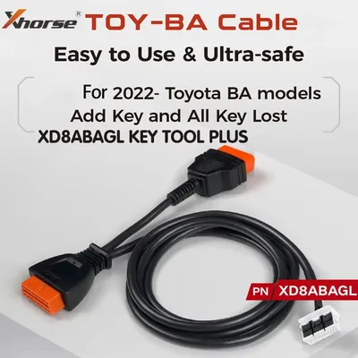 토요타-BA 모든 키 분실 어댑터 특수 케이블 XHORSE XD8ABAGL (VVDI 키 툴 플러스, 키 툴 맥스 프로 및 FT-미니 OBD 툴용)